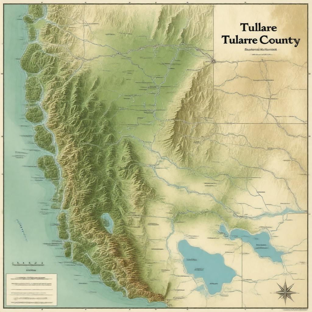 AI-created image of Tulare County