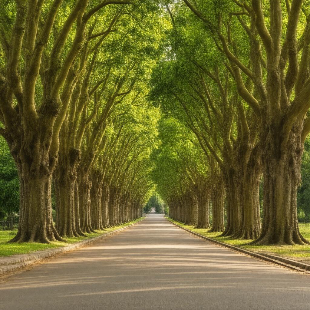 AI-created image of Tulip Tree Avenue