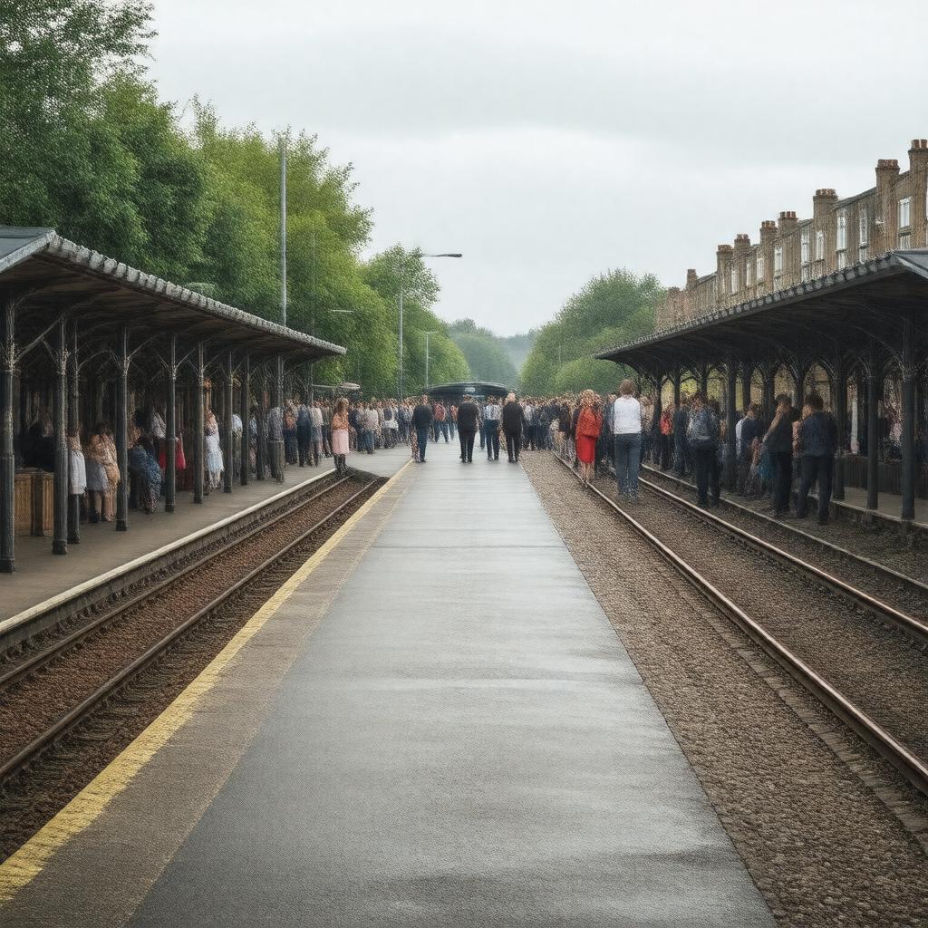 AI-created image of Tulse Hill railway station