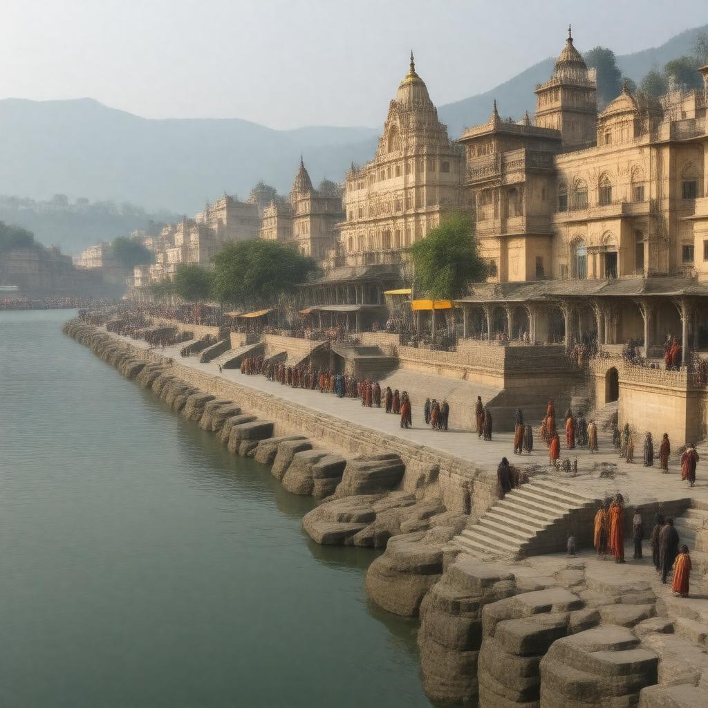 AI-created image of Tulsi Ghat