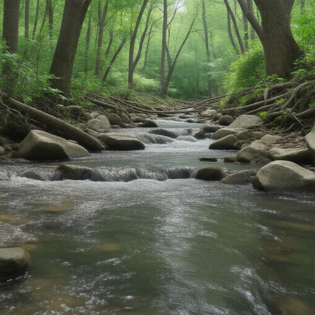 AI-created image of Tumbling Brook