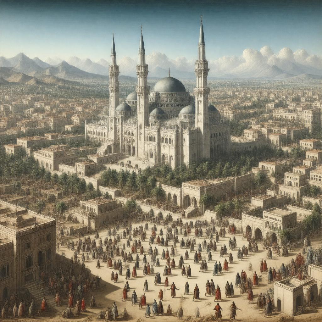 Click to view larger image AI-created image of Tunis, Hafsid Sultanate