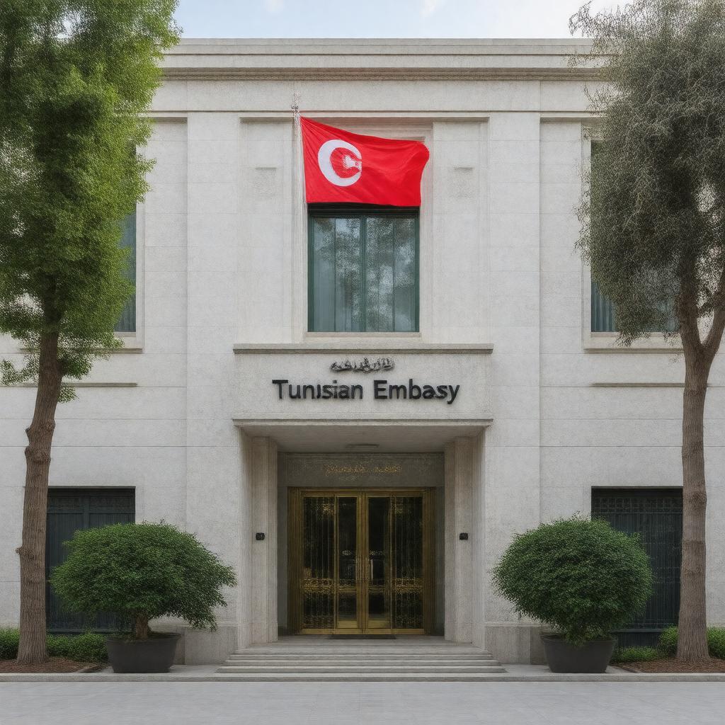 Click to view larger image AI-created image of Tunisian Embassy