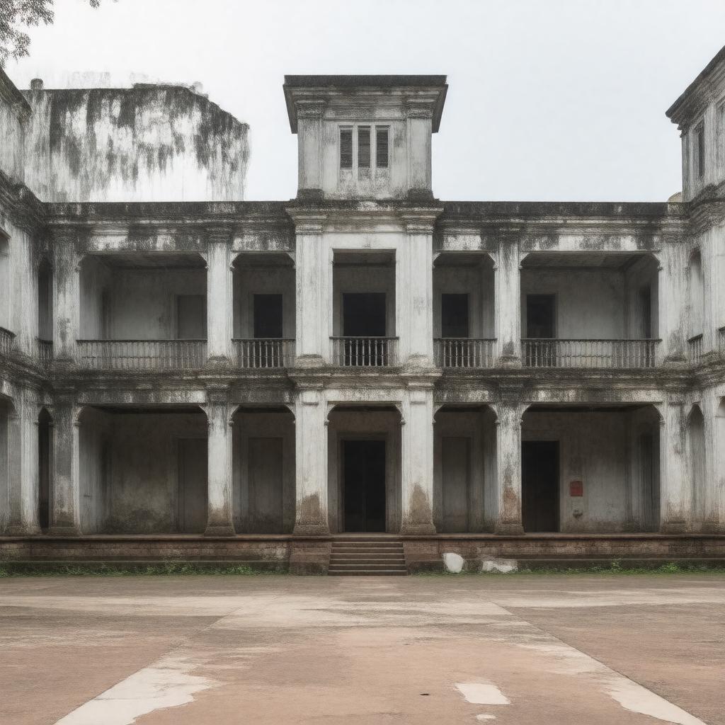 Click to view larger image AI-created image of Tuol Sleng Genocide Museum