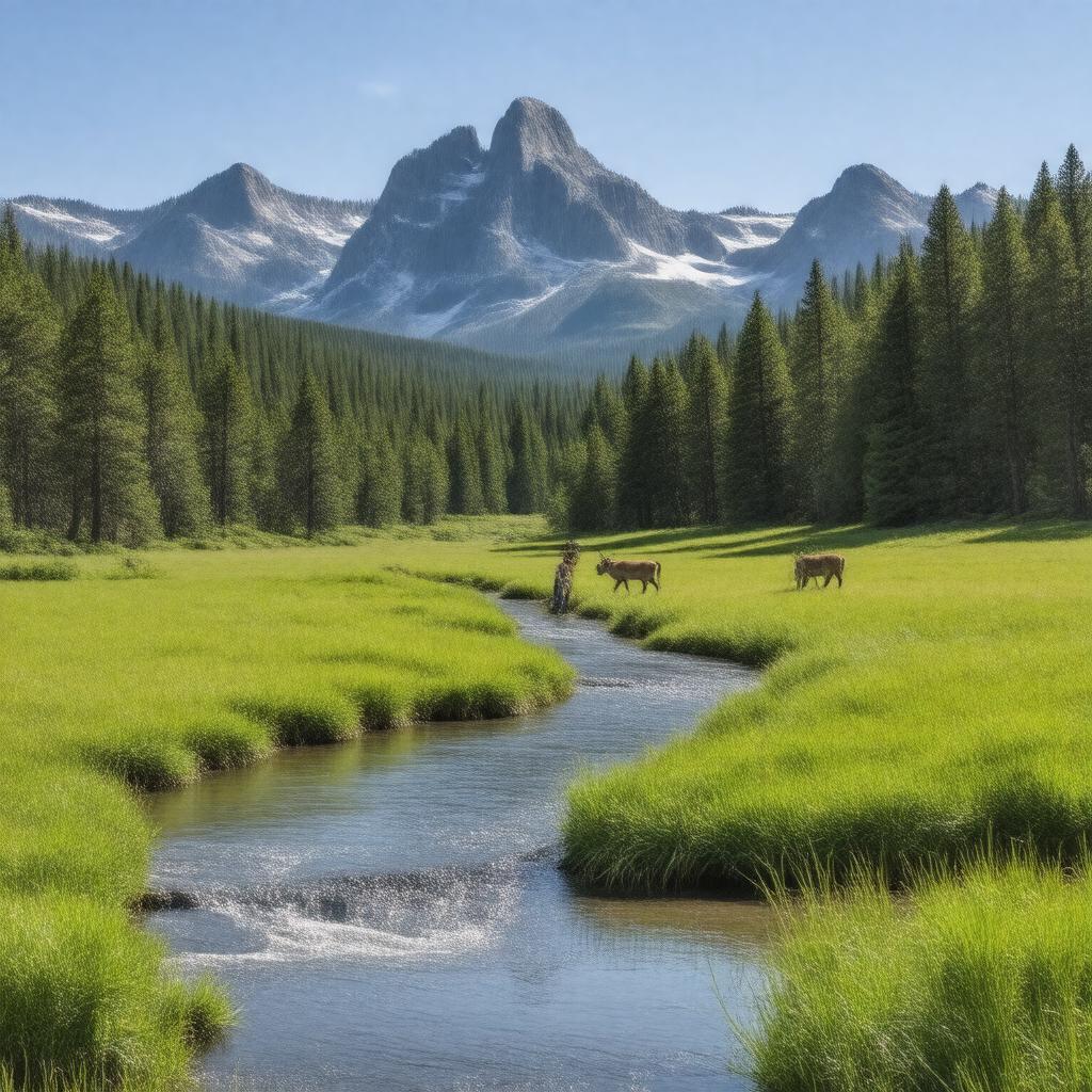 AI-created image of Tuolumne Meadows