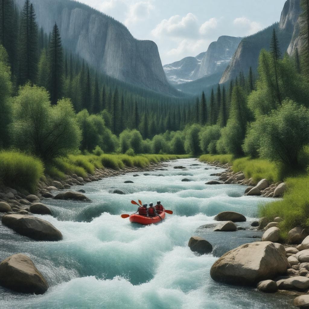 AI-created image of Tuolumne River