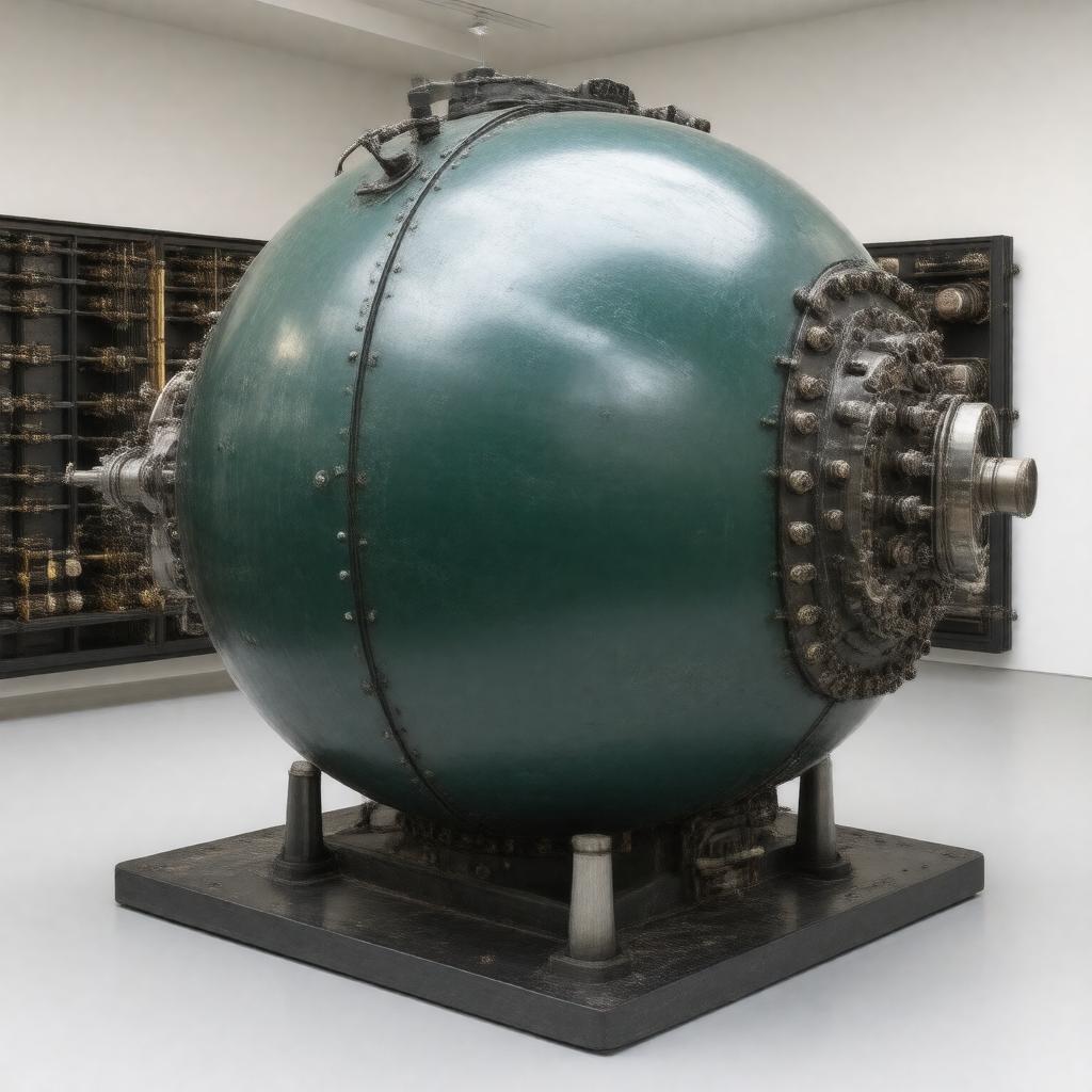 AI-created image of Turing Bombe replica