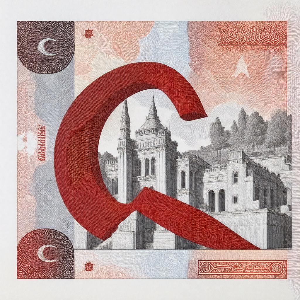 AI-created image of Turkish lira