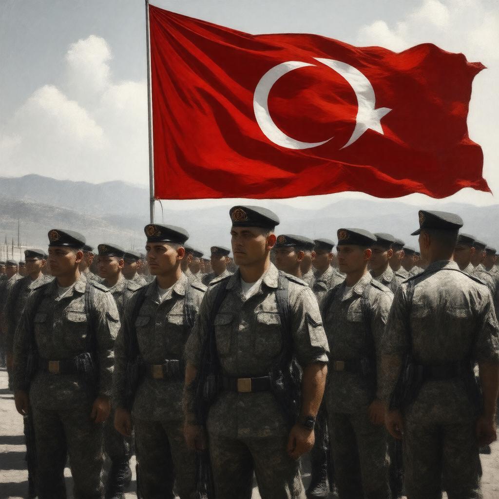 AI-created image of Turkish soldiers
