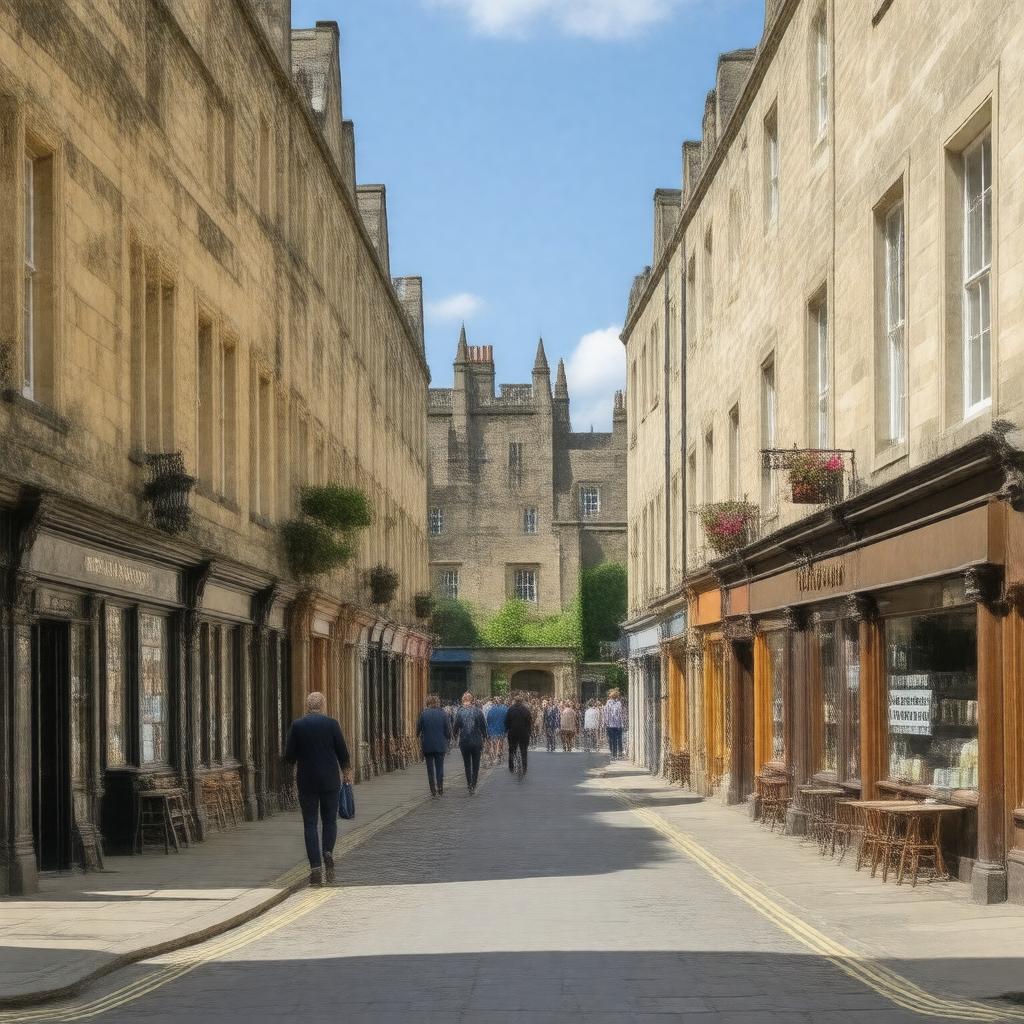 AI-created image of Turl Street, Oxford, OX1 3DP, United Kingdom