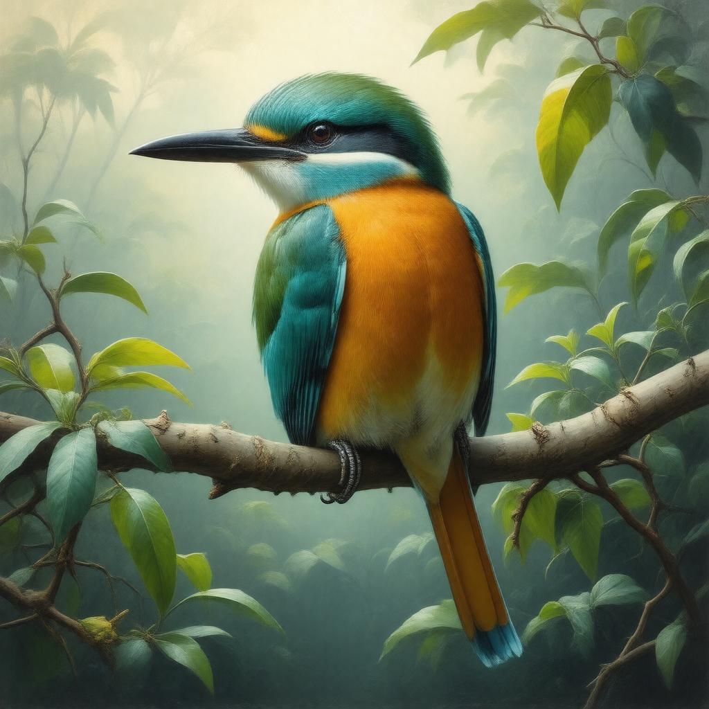 AI-created image of Turquoise-browed motmot