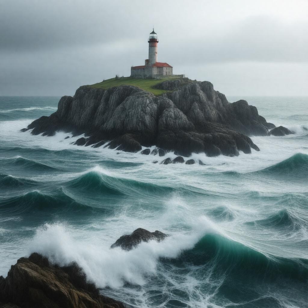 Click to view larger image AI-created image of Tuskar Rock