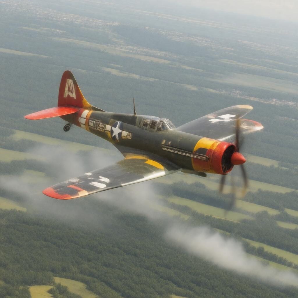 AI-created image of Tuskegee Airmen plane