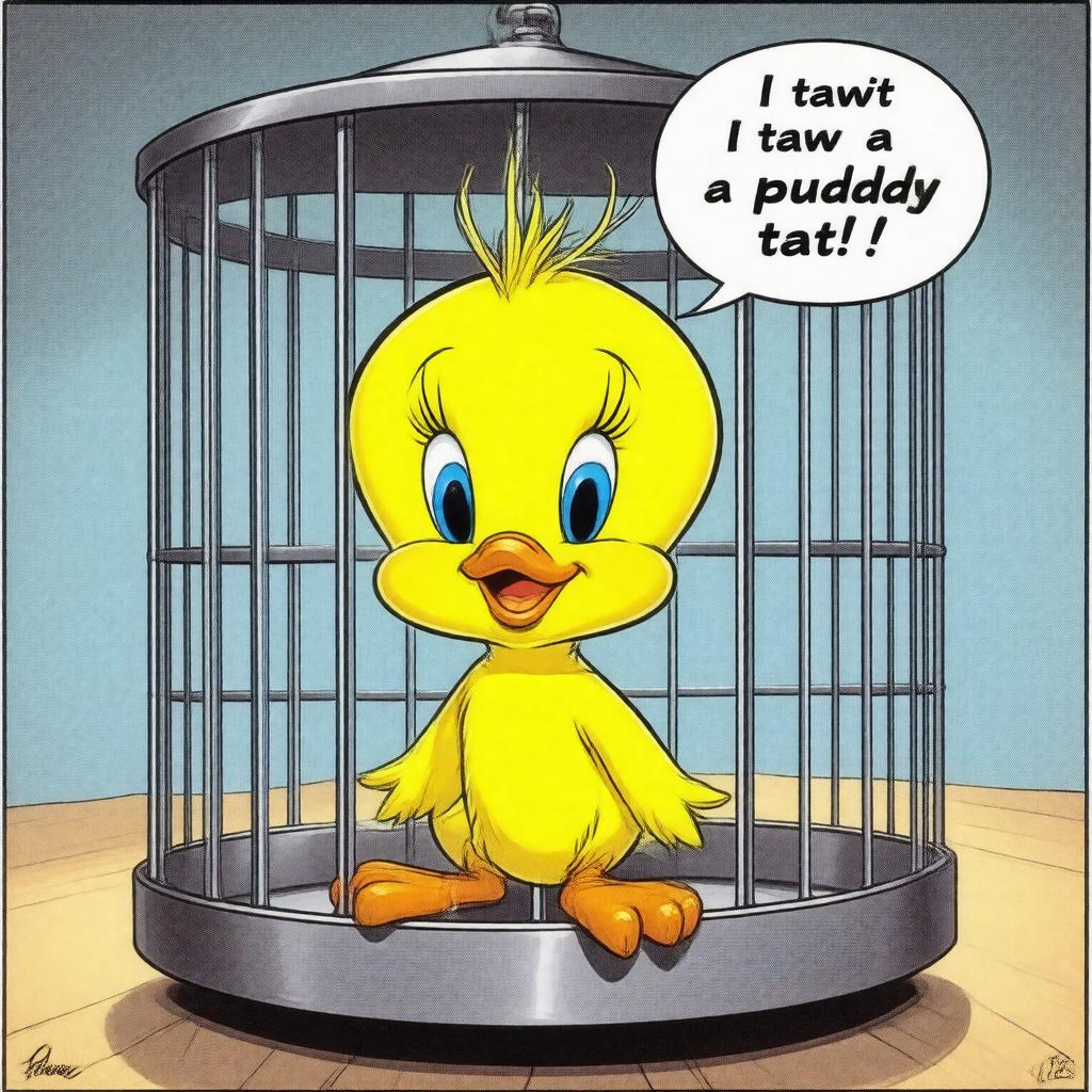 AI-created image of Tweety