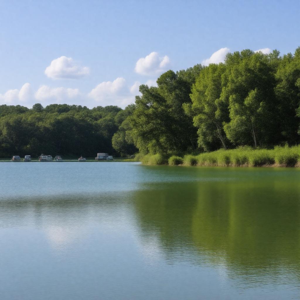 AI-created image of Twin Falls Lake