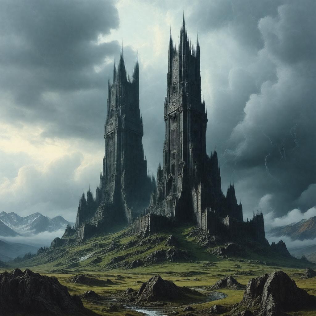 AI-created image of Two Towers