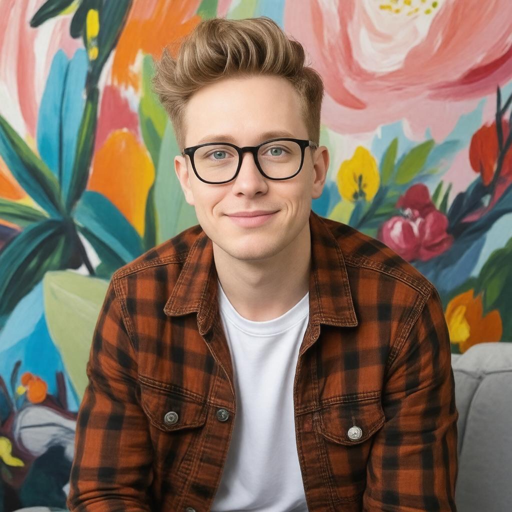 AI-created image of Tyler Oakley