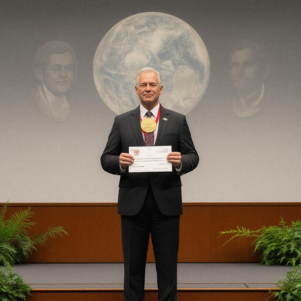 Click to view larger image AI-created image of Tyler Prize for Environmental Achievement