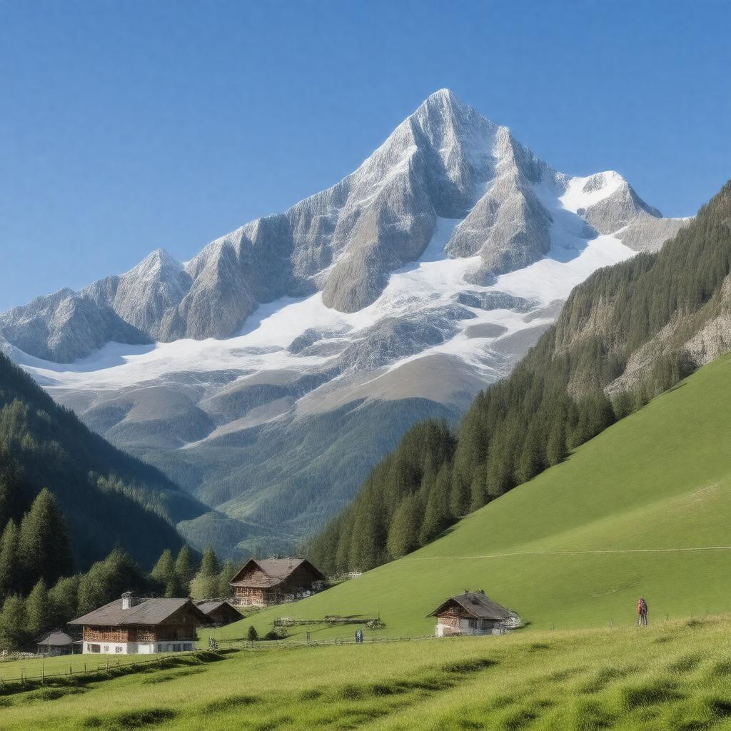 AI-created image of Tyrolean Alps