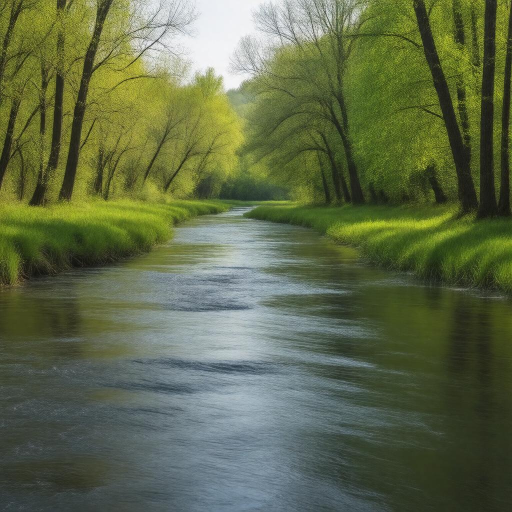 AI-created image of Tyronza River
