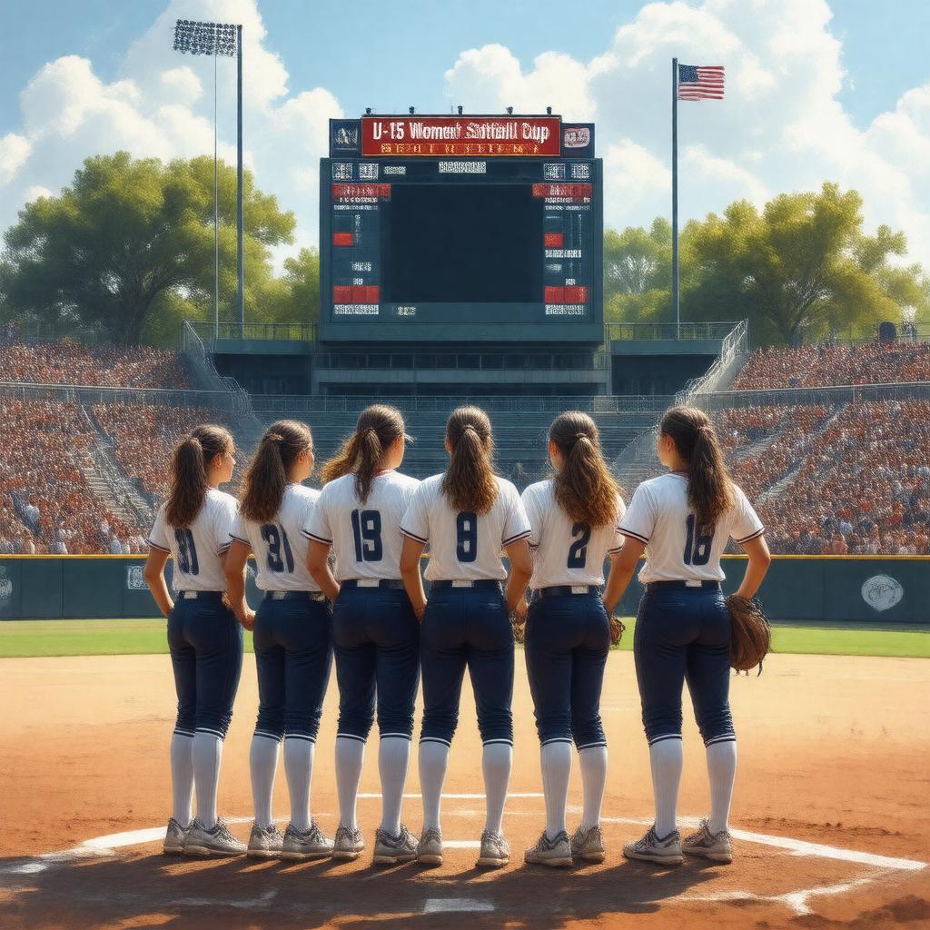 AI-created image of U-15 Women's Softball World Cup