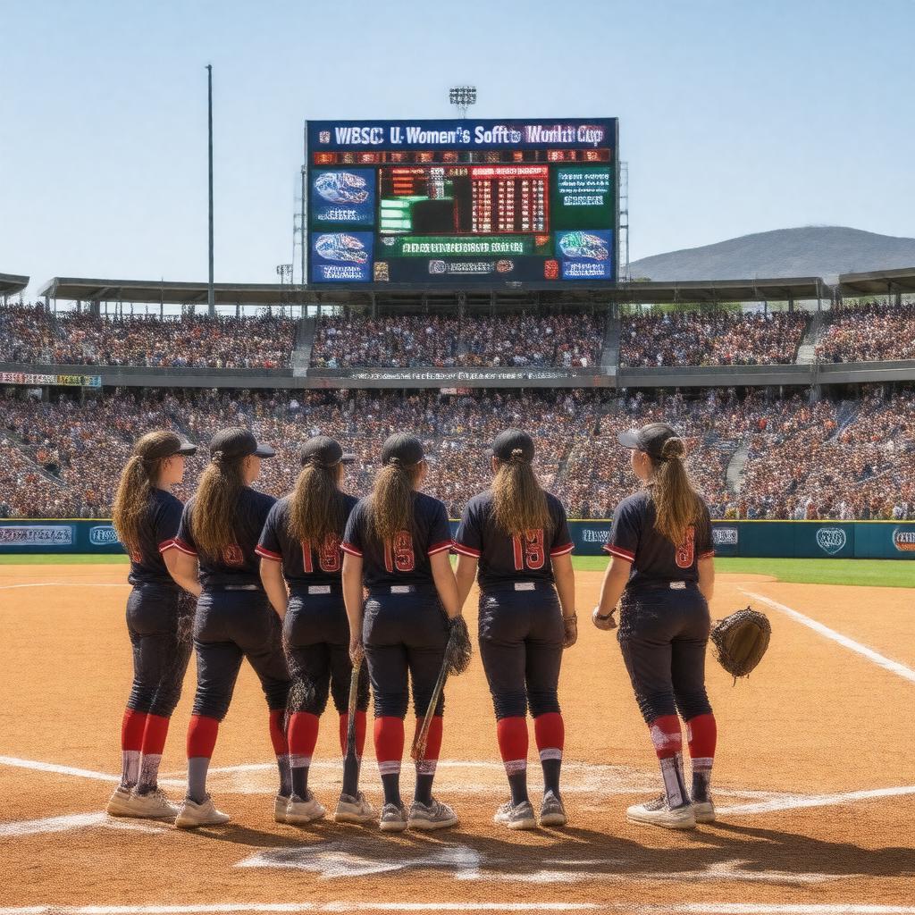 AI-created image of U-18 Women's Softball World Cup