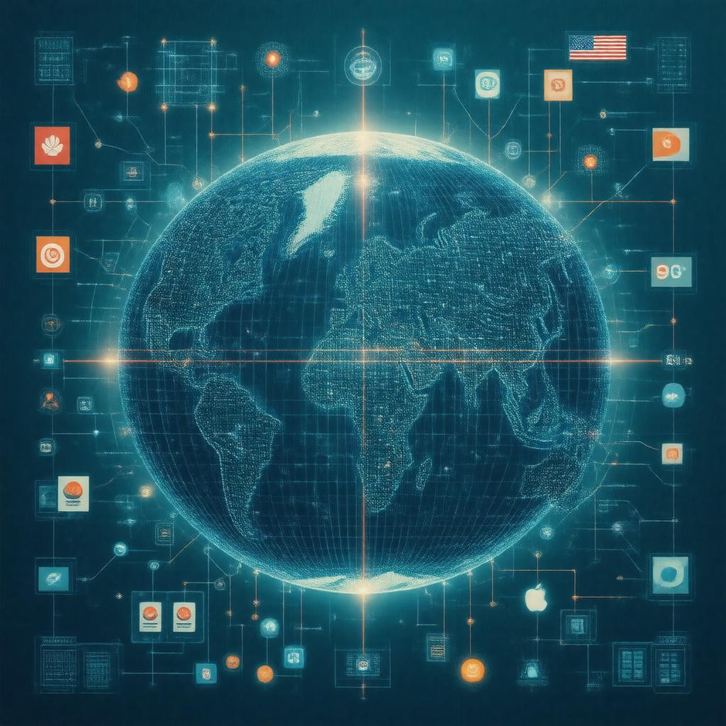 Click to view larger image AI-created image of U.S.-China technology competition