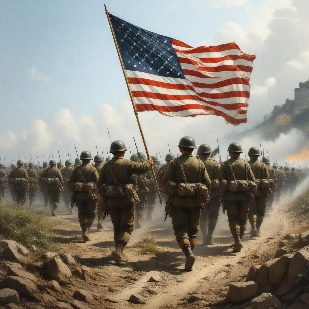 AI-created image of U.S. Army 442nd Regimental Combat Team
