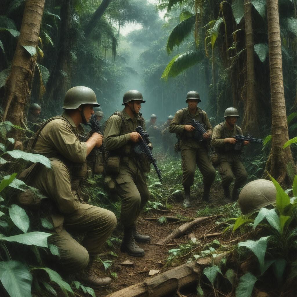 AI-created image of U.S. Army 5307th Composite Unit (Merrill's Marauders)