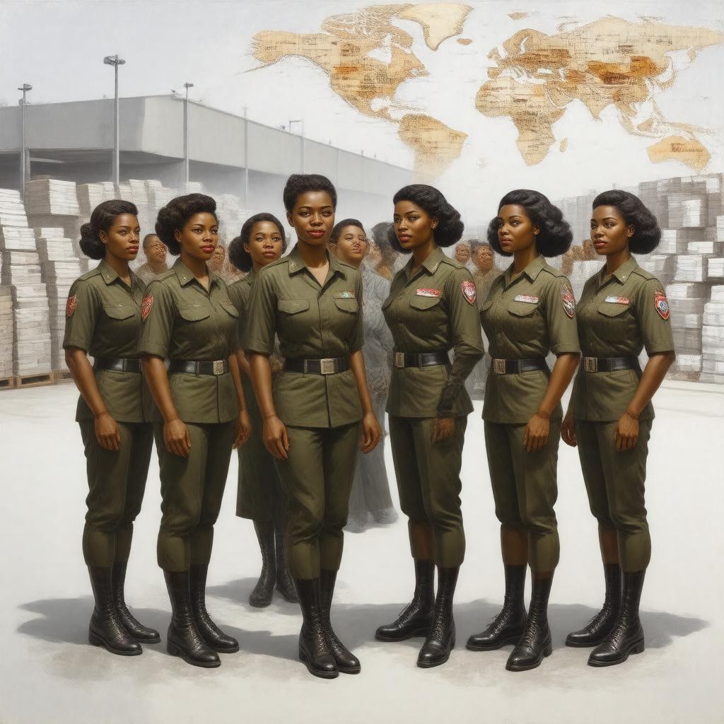 AI-created image of U.S. Army 6888th Central Postal Directory Battalion