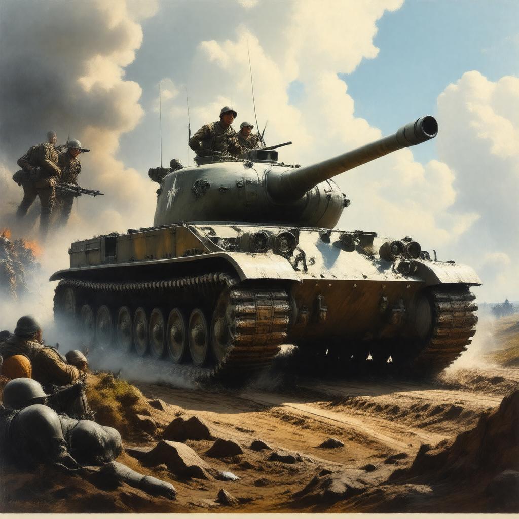 AI-created image of U.S. Army 761st Tank Battalion