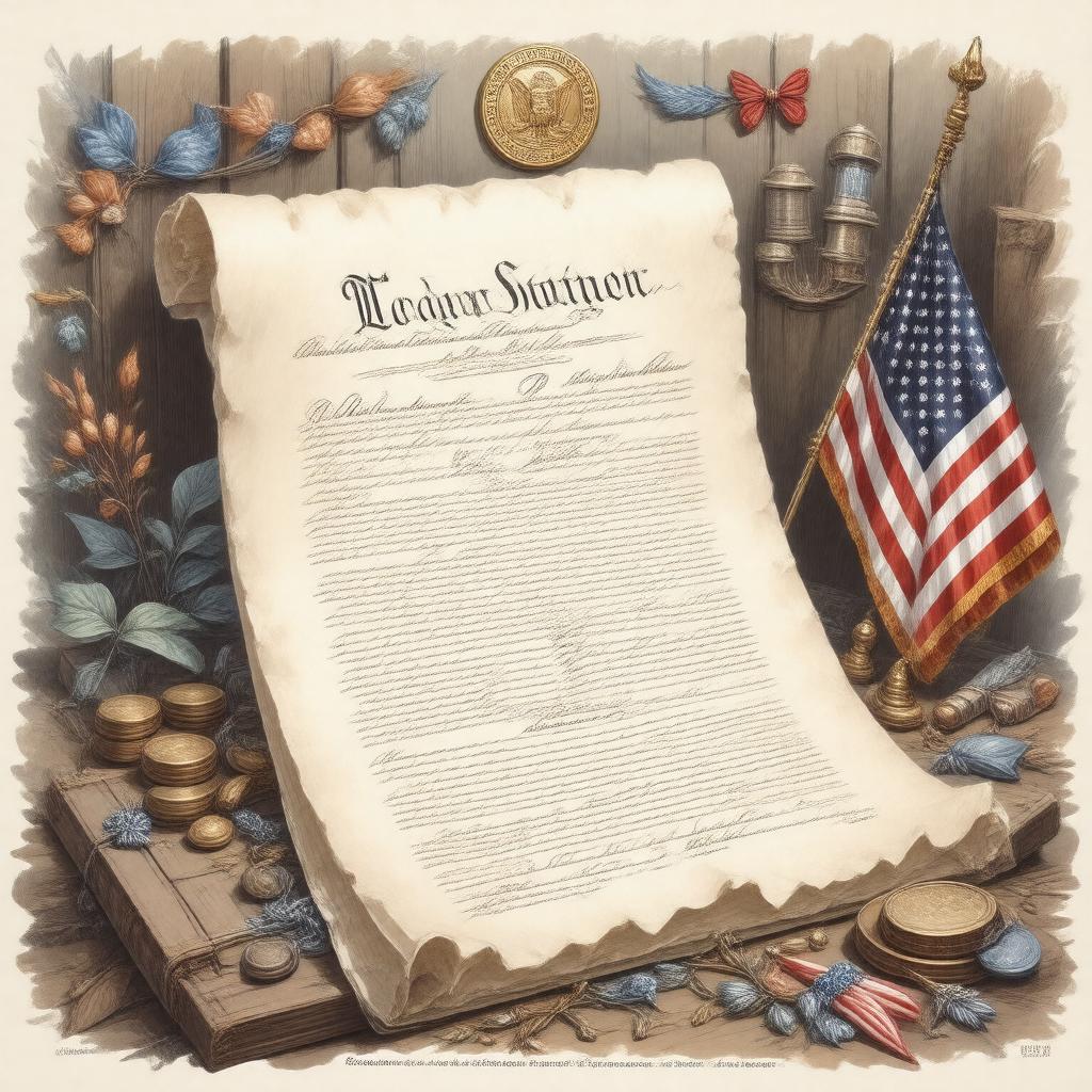 AI-created image of U.S. Constitution