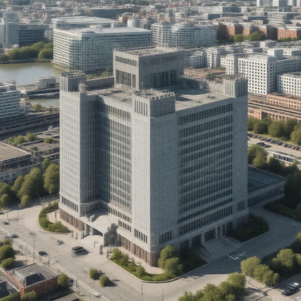 AI-created image of U.S. Embassy in London