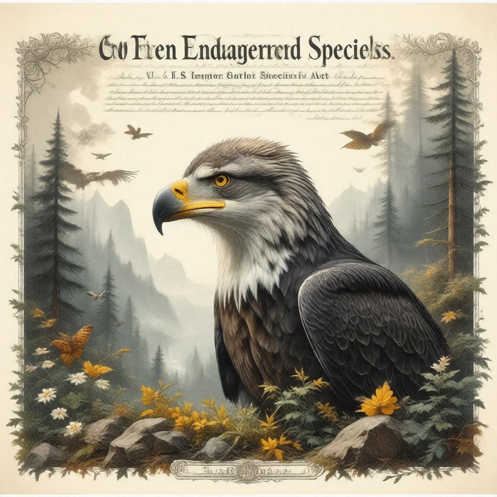 AI-created image of U.S. Endangered Species Act