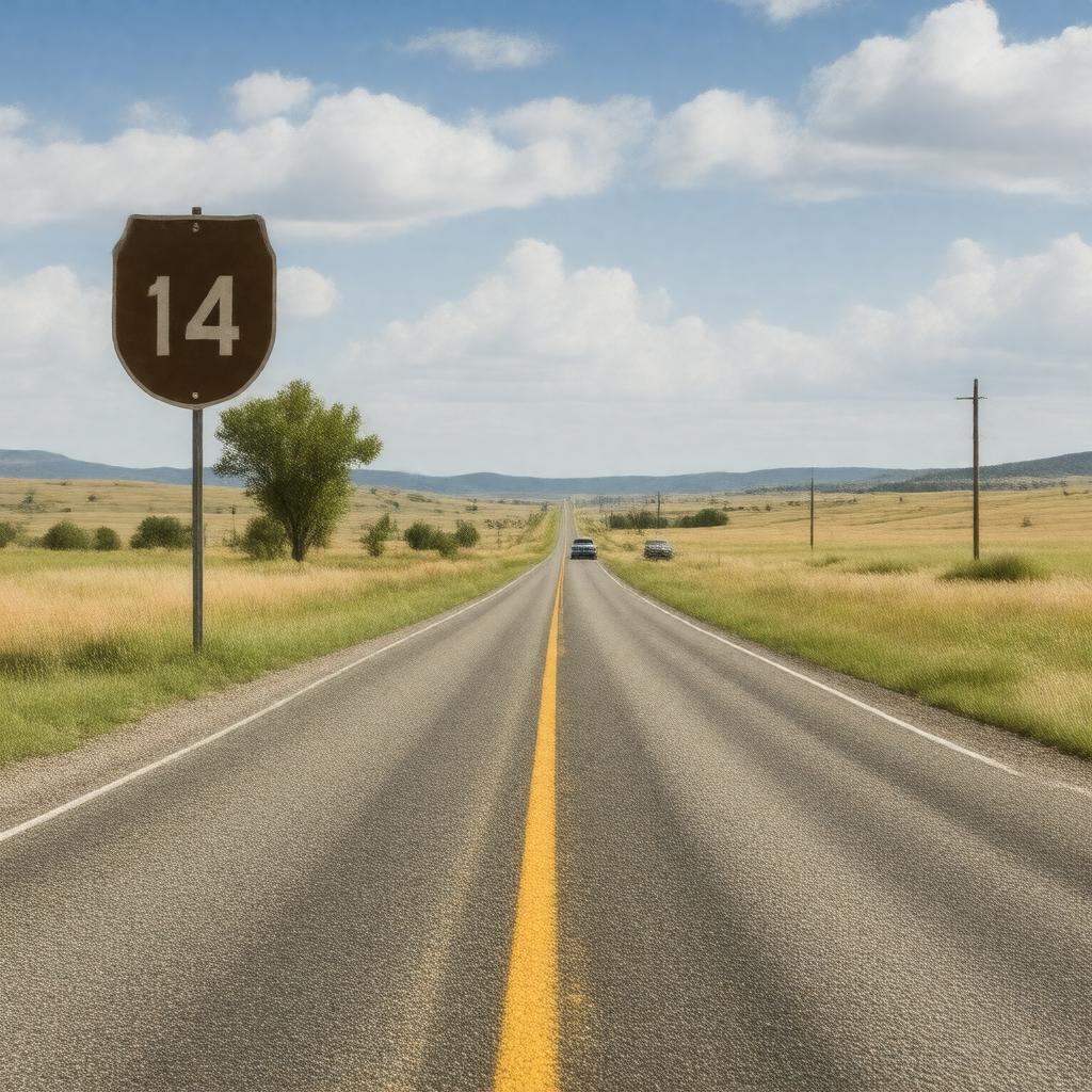 AI-created image of U.S. Route 14