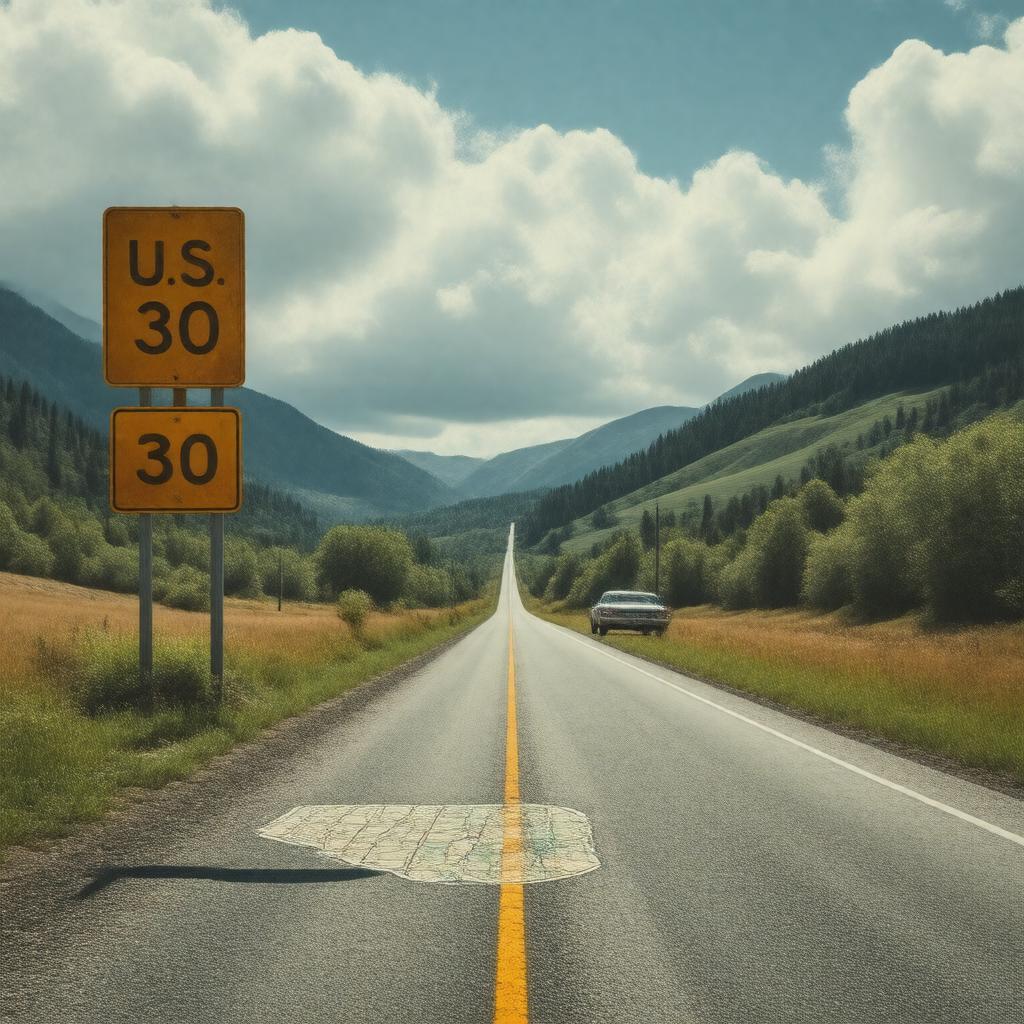 AI-created image of U.S. Route 30