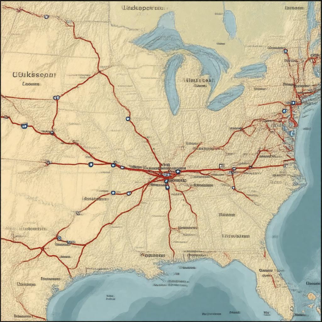 AI-created image of U.S. Route 49
