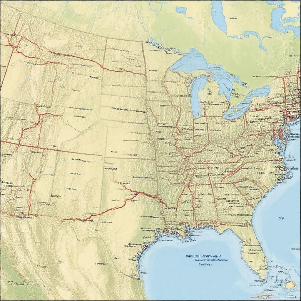 AI-created image of U.S. Route 54