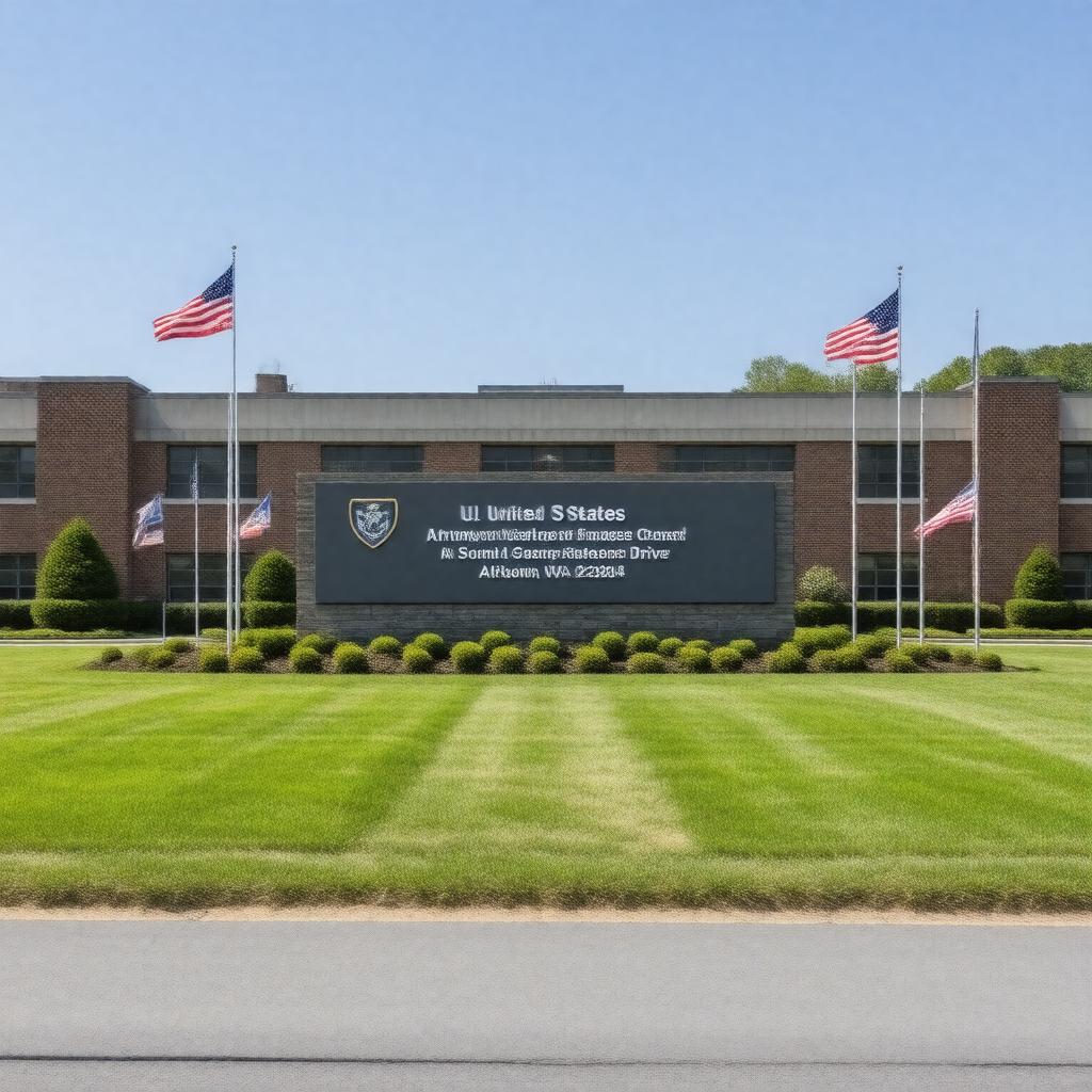 AI-created image of U.S. United States Army National Guard Readiness Center