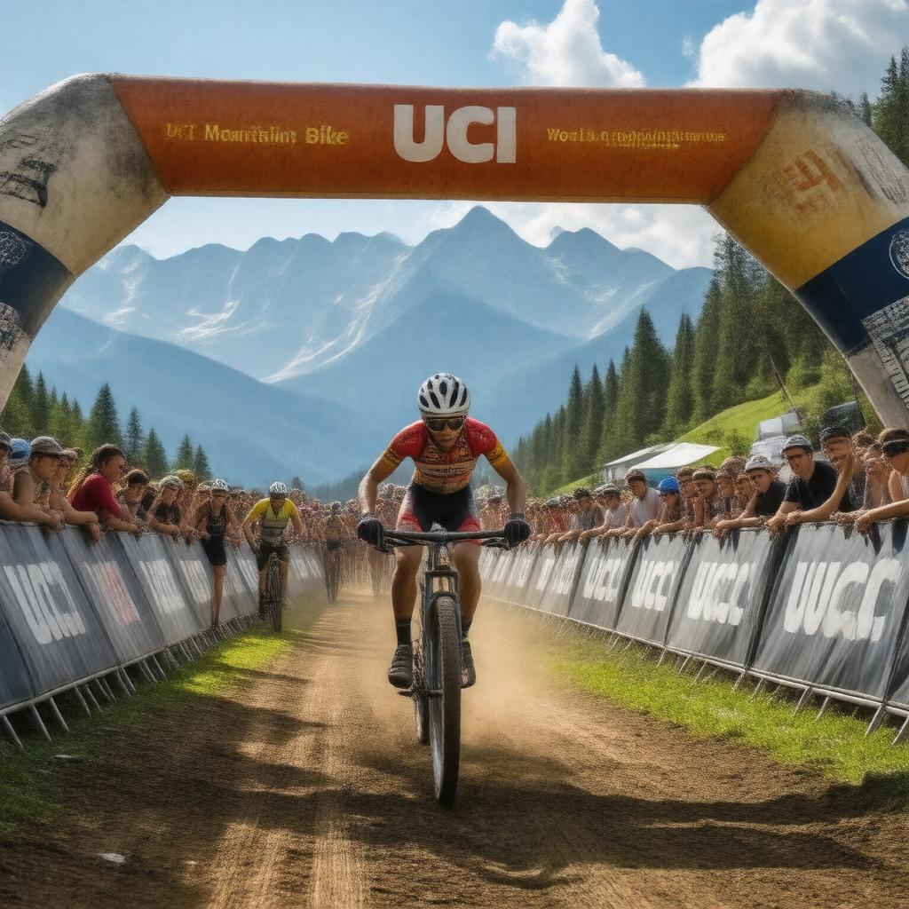AI-created image of UCI Mountain Bike World Championships