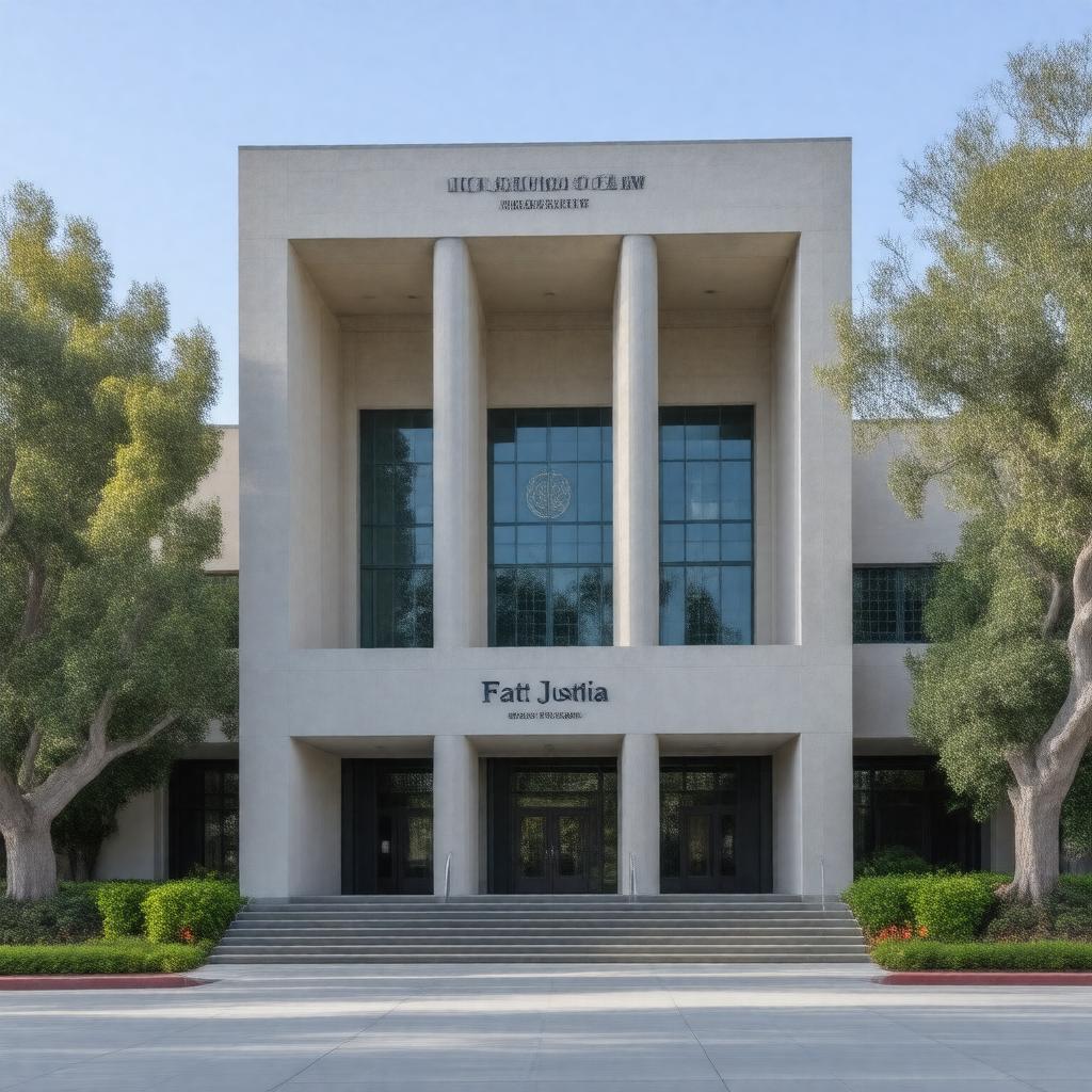AI-created image of UCI School of Law