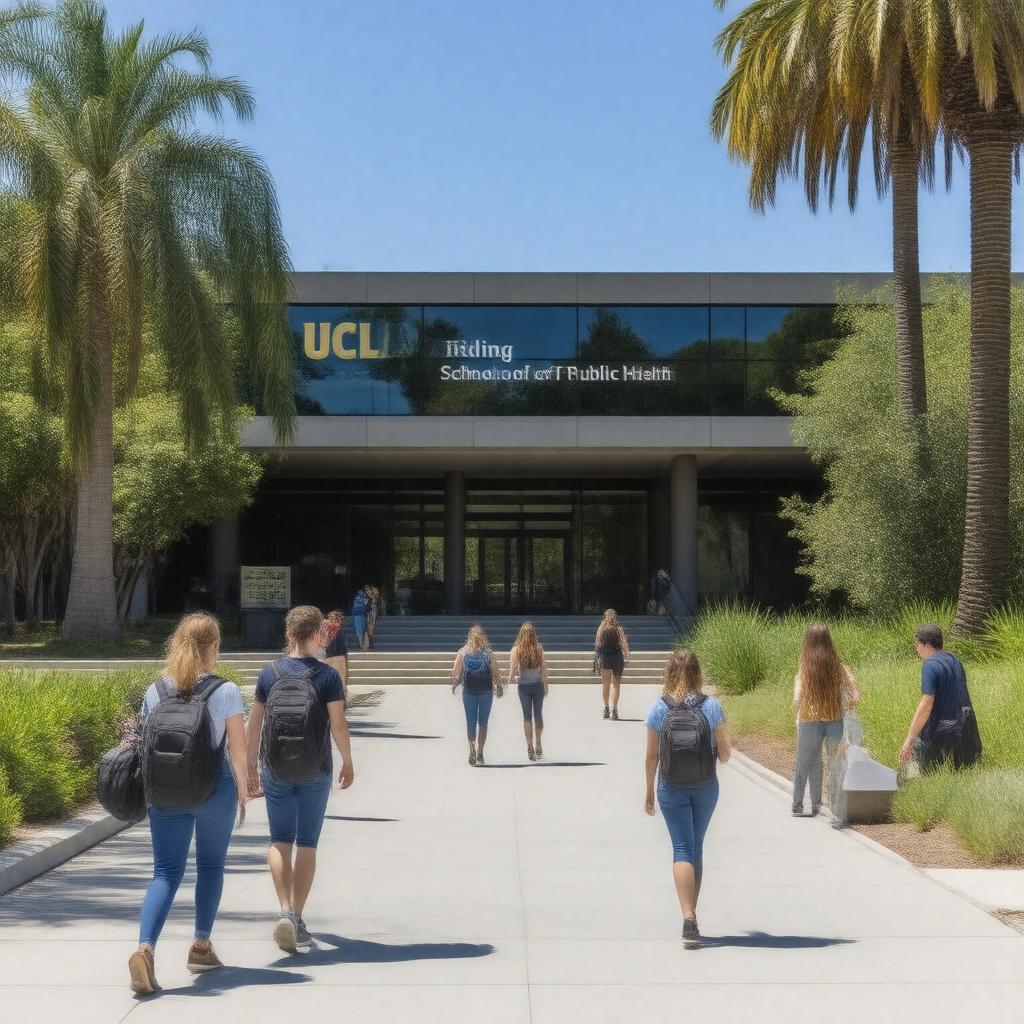 Click to view larger image AI-created image of UCLA Fielding School of Public Health