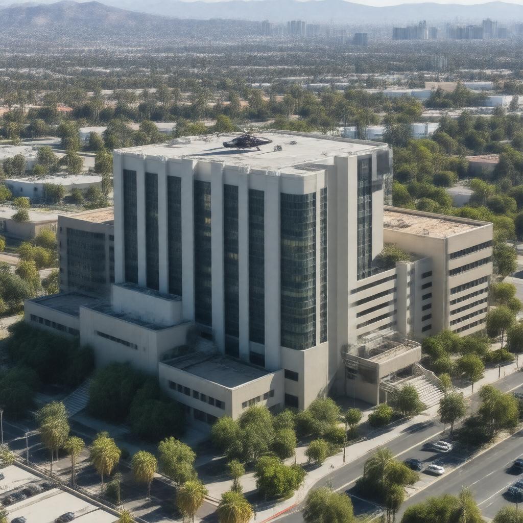 AI-created image of UCLA Medical Center