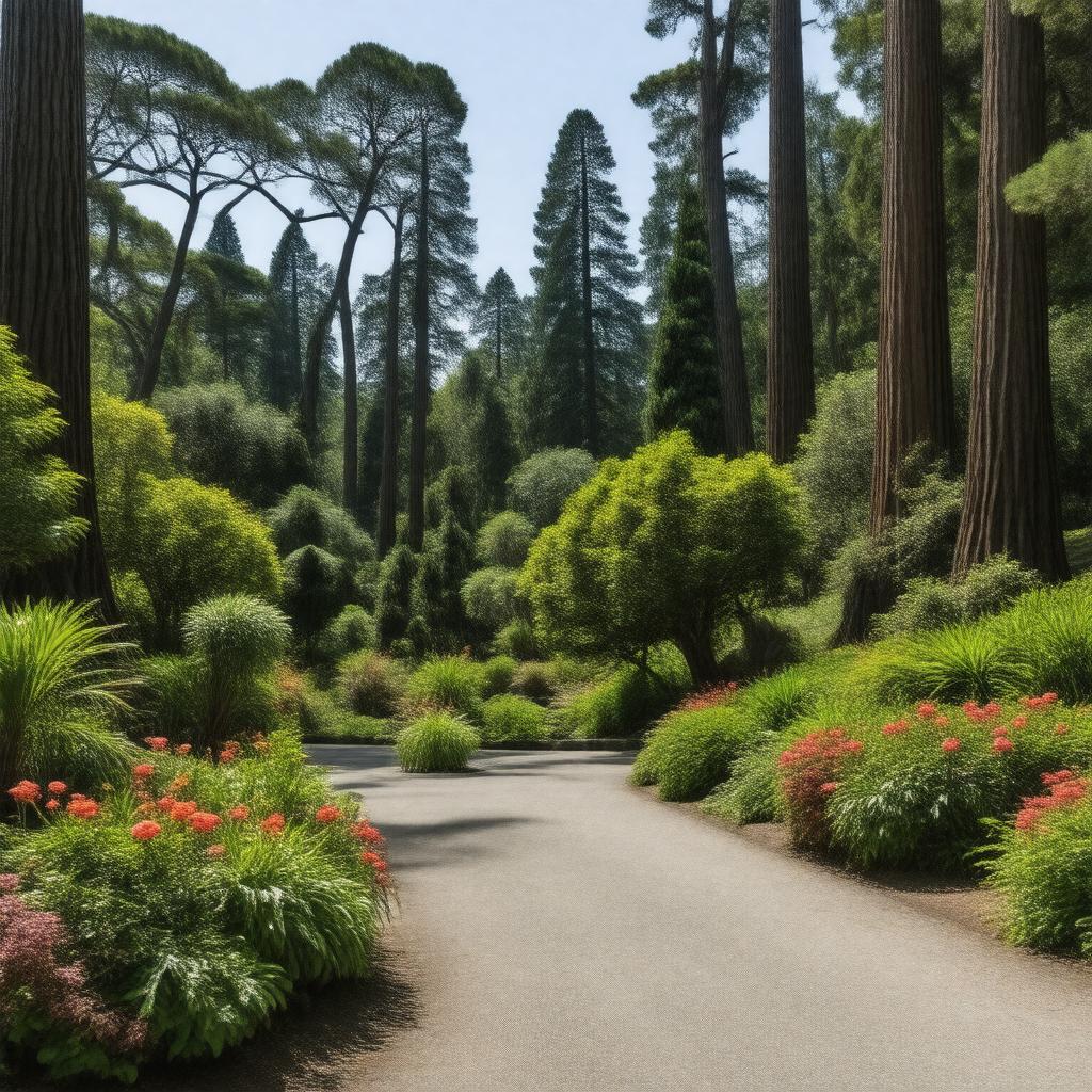 AI-created image of UC Botanical Garden