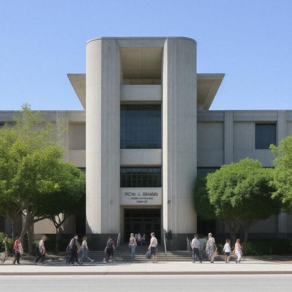 Click to view larger image AI-created image of UC Davis University Library