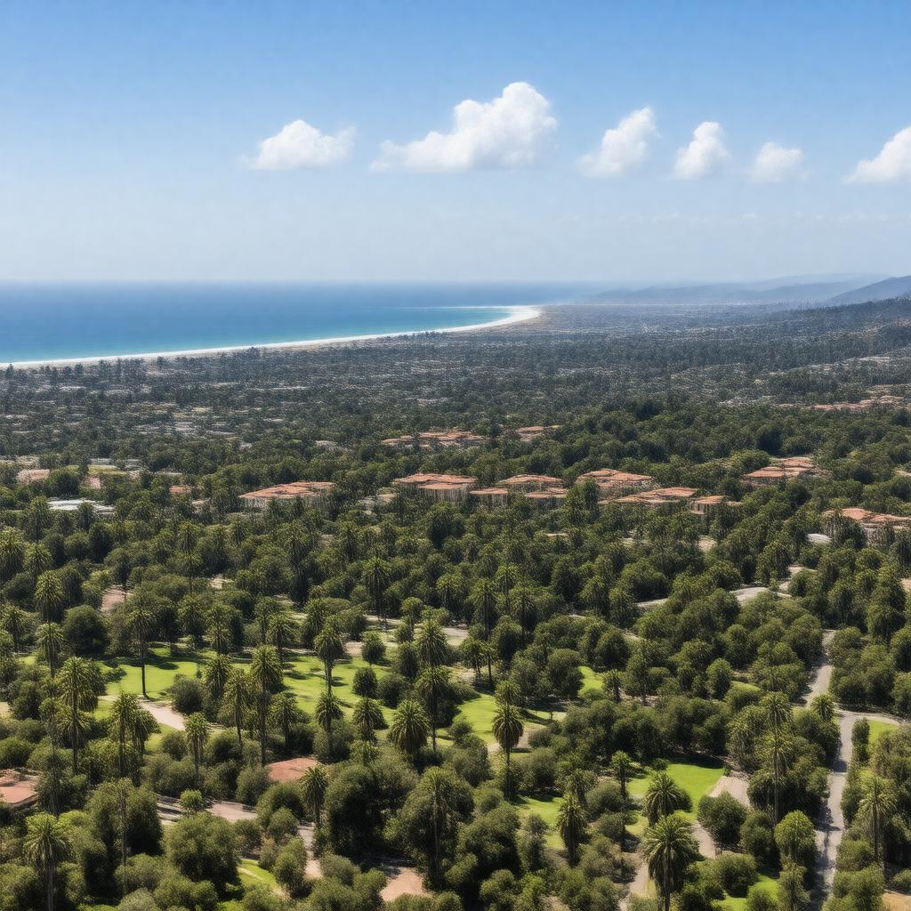 AI-created image of UC Santa Barbara