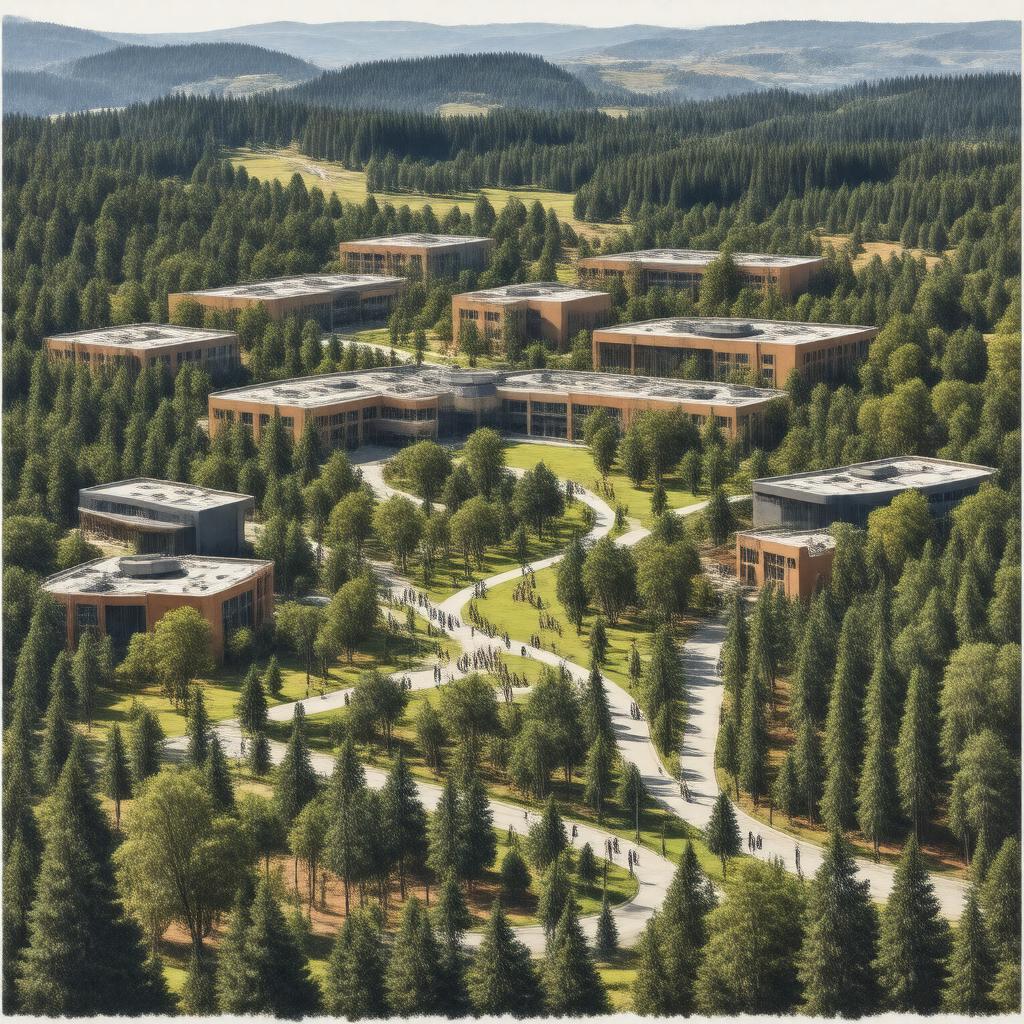 AI-created image of UC Santa Cruz