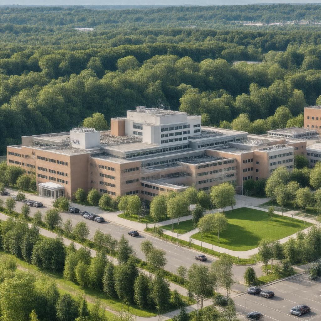 Click to view larger image AI-created image of UConn Health