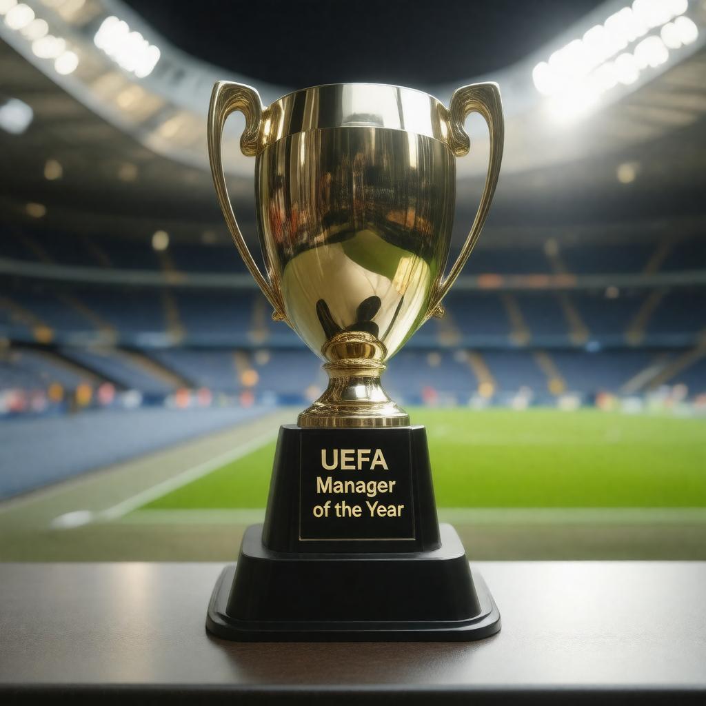 Click to view larger image AI-created image of UEFA Manager of the Year