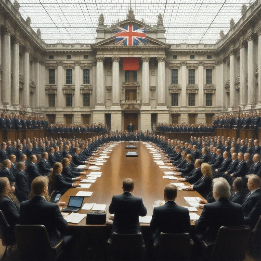 AI-created image of UK Civil Service